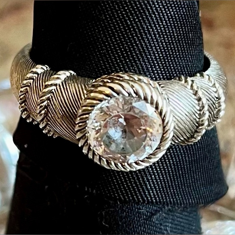 Judith Ripka CZ SS Ring Size 11
